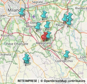 Mappa Via Biagio Miracoli, 20077 Melegnano MI, Italia (7.6275)