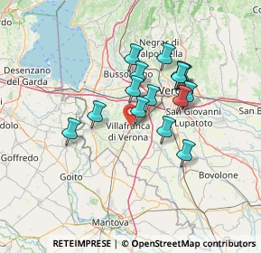Mappa Via Montello, 37069 Villafranca di Verona VR, Italia (10.85267)