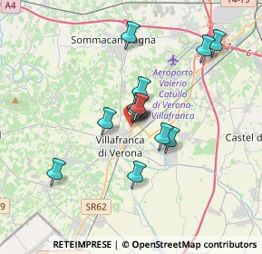 Mappa Via Montello, 37069 Villafranca di Verona VR, Italia (2.71077)