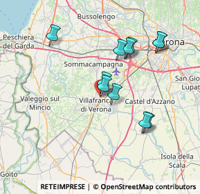 Mappa Via Montello, 37069 Villafranca di Verona VR, Italia (6.68091)