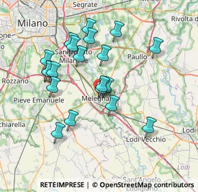 Mappa Via dei Mille, 20077 Melegnano MI, Italia (6.836)