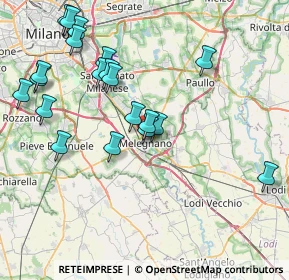 Mappa Via dei Mille, 20077 Melegnano MI, Italia (8.6505)