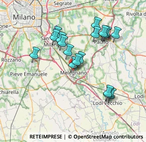 Mappa Via dei Mille, 20077 Melegnano MI, Italia (6.76111)