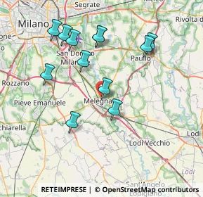 Mappa Via dei Mille, 20077 Melegnano MI, Italia (7.45417)
