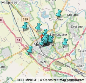 Mappa Via dei Mille, 20077 Melegnano MI, Italia (0.96188)