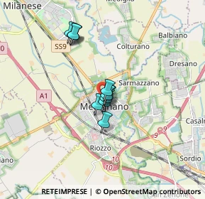 Mappa Via dei Mille, 20077 Melegnano MI, Italia (1.18273)