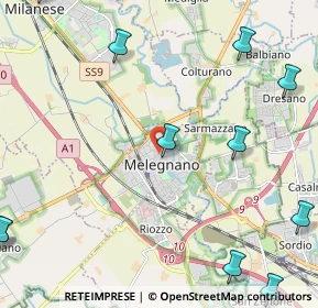 Mappa Via dei Mille, 20077 Melegnano MI, Italia (3.33818)