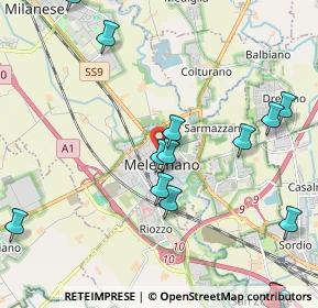 Mappa Via dei Mille, 20077 Melegnano MI, Italia (2.92235)