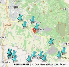Mappa Via dell'Industria, 36045 Alonte VI, Italia (3.03667)