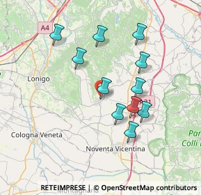 Mappa Via Rio, 36040 Sossano VI, Italia (6.59909)