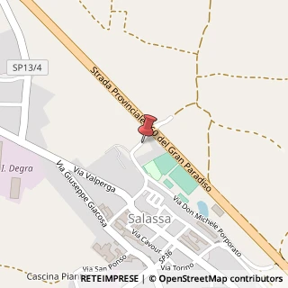 Mappa Via Rivarotta, 33, 10080 Salassa, Torino (Piemonte)