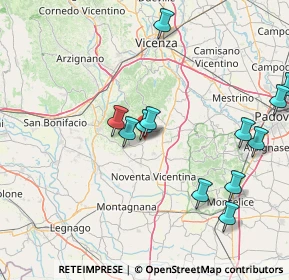 Mappa Via Circonvallazione, 36040 Sossano VI, Italia (17.135)