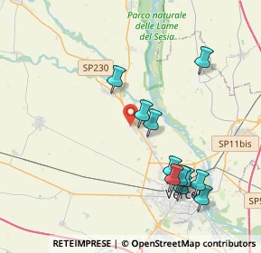 Mappa Strada Olcenengo, 13030 Caresanablot VC, Italia (4.09455)