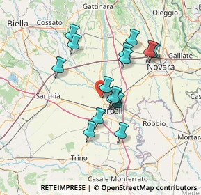 Mappa Strada Olcenengo, 13030 Caresanablot VC, Italia (11.65688)