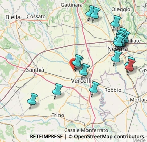 Mappa Strada Olcenengo, 13030 Caresanablot VC, Italia (17.852)