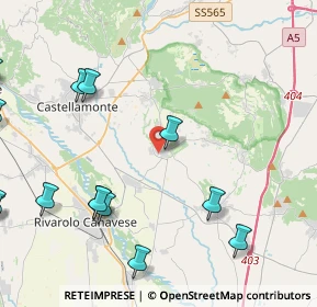 Mappa Strada Pollino Vittone, 10011 Agliè TO, Italia (6.43412)