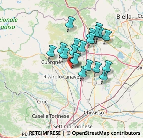 Mappa Strada Pollino Vittone, 10011 Agliè TO, Italia (10.0225)