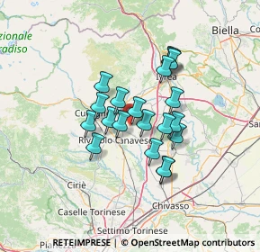 Mappa Strada Pollino Vittone, 10011 Agliè TO, Italia (10.015)