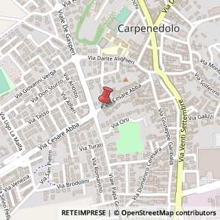 Mappa Via G. Cesare Abba, 59, 25013 Carpenedolo, Brescia (Lombardia)