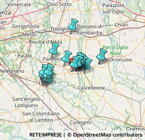 Mappa 26010 Crema CR, Italia (8.3595)