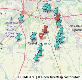 Mappa Via Carlo Pisacane, 37060 Castel d'Azzano VR, Italia (3.62)