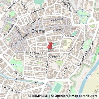 Mappa Via Federico Pesadori, 1, 26013 Crema CR, Italia, 26013 Crema, Cremona (Lombardia)
