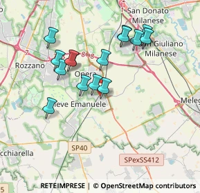 Mappa Via Luigi Calori, 20085 Locate di Triulzi MI, Italia (3.376)