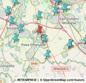 Mappa Via Luigi Calori, 20085 Locate di Triulzi MI, Italia (5.9015)