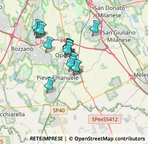 Mappa Via Luigi Calori, 20085 Locate di Triulzi MI, Italia (2.80867)