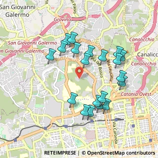 Mappa Via Lanzerotti Pantano Amalia, 95125 Catania CT, Italia (1.038)