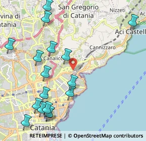 Mappa Via Monsignor Domenico Orlando, 95126 Catania CT, Italia (2.89353)
