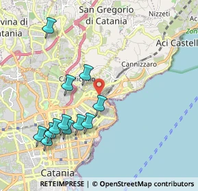 Mappa Via Monsignor Domenico Orlando, 95126 Catania CT, Italia (2.39583)