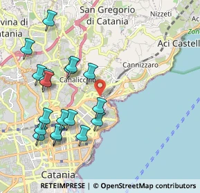 Mappa Via Monsignor Domenico Orlando, 95126 Catania CT, Italia (2.47167)