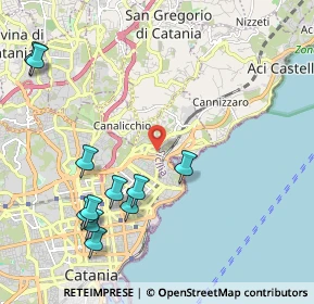 Mappa Via Monsignor Domenico Orlando, 95126 Catania CT, Italia (2.74818)