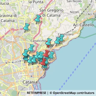 Mappa Via Orlando Monsignore Domenico, 95126 Catania CT, Italia (1.962)