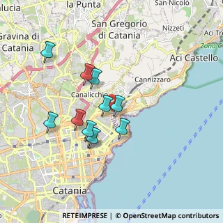 Mappa Via Orlando Monsignore Domenico, 95126 Catania CT, Italia (1.71545)