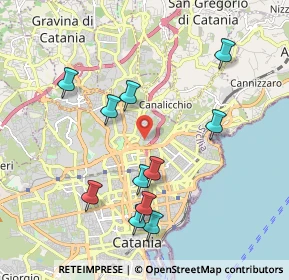 Mappa Via Vittorio Emanuele da Bormida, 95126 Catania CT, Italia (2.24909)