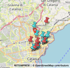 Mappa Via Vittorio Emanuele da Bormida, 95126 Catania CT, Italia (1.60111)