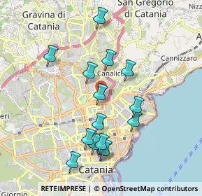 Mappa Via Vittorio Emanuele da Bormida, 95126 Catania CT, Italia (2.06867)