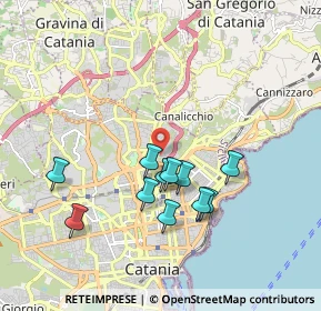 Mappa Via Vittorio Emanuele da Bormida, 95126 Catania CT, Italia (1.86545)