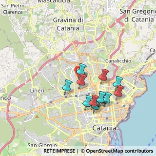 Mappa Via Santa Sofia, 95125 Catania CT, Italia (1.82833)
