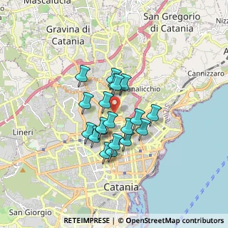 Mappa Via Angelo Musco, 95125 Catania CT, Italia (1.368)