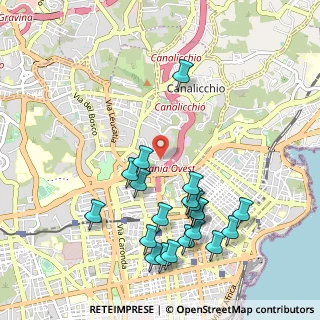 Mappa Via Caneva Carlo, 95125 Catania CT, Italia (1.252)