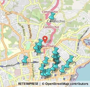 Mappa Via Caneva Carlo, 95126 Catania CT, Italia (1.252)
