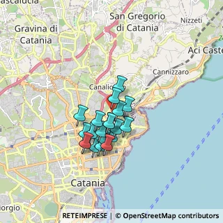 Mappa Via Antonio Cagnoni, 95126 Catania CT, Italia (1.4215)