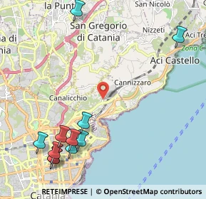 Mappa Viale Albanese Ruggero, 95126 Catania CT, Italia (3.14182)