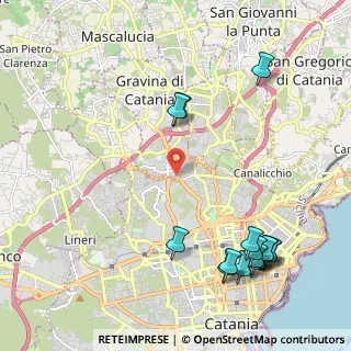 Mappa 95125 Gravina di Catania CT, Italia (3.07133)
