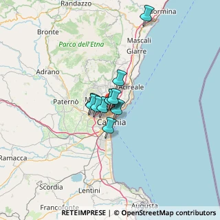 Mappa Via Pietro Novelli, 95125 Catania CT, Italia (7.33273)