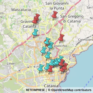 Mappa Via Pietro Novelli, 95125 Catania CT, Italia (2.2075)