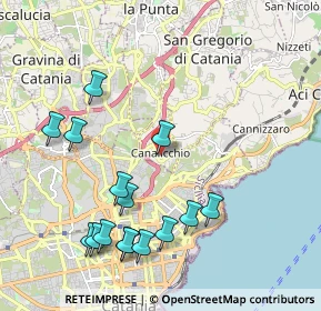 Mappa Via Novaluce, 95030 Canalicchio CT, Italia (2.56333)